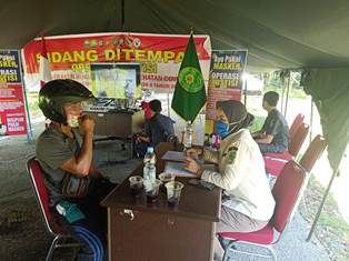 Puluhan Pelanggar Protokol Kesehatan di Siak Ikuti Sidang Ditempat